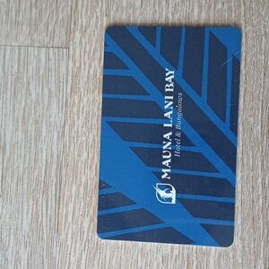 MAUNA LANI BAY HOTEL & BUNGALOWS BIG ISLAND Card Hotel Room Key Hawaii Souvenir